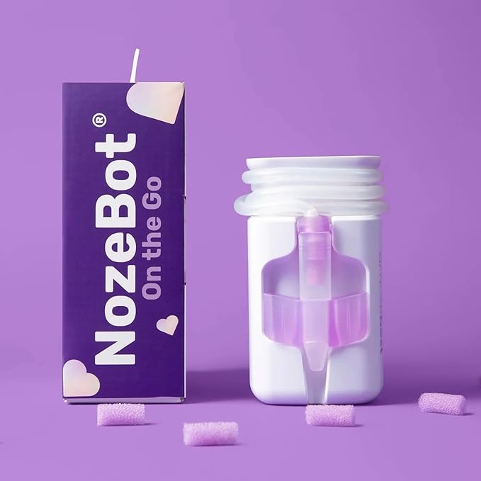 Dr. Noze Best - NozeBot | Electric Baby Nasal Aspirator | Hospital Grade Suction | Nose Sucker and Nasal Vacuum | Safe for Infants and Toddlers (On The Go - Mild Congestion)-CubbioJoy