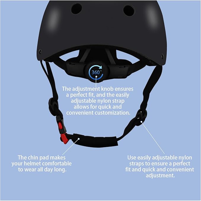 Color Gradient Adjustable Kids' Helmet with Knee & Elbow Pads Set | Multi-Sport Safety Gear for Boys & Girls Ages 5-14 | Skateboarding, Scooters, Roller & Inline Skating, Longboarding-CubbioJoy