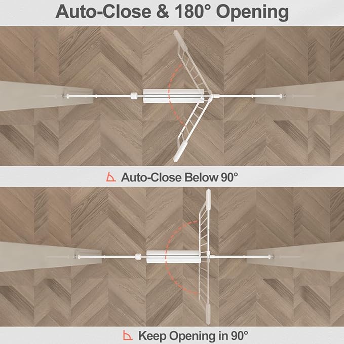 Baby Gate for Doorways Stairs Hallway 76.3-81.1 Inch Wide, Walk Through Child Gates with Pressure Mounted Extention Kit, Indoor Safety Child Gates for Kids or Pets-CubbioJoy