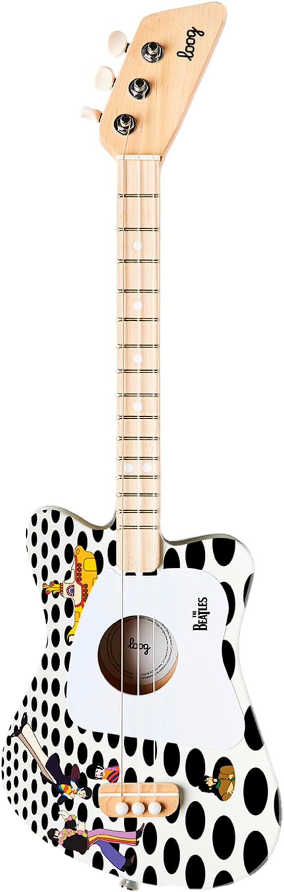 Beatles + Loog Mini Acoustic Guitar for Kids Toddler Children Ages 3+-CubbioJoy