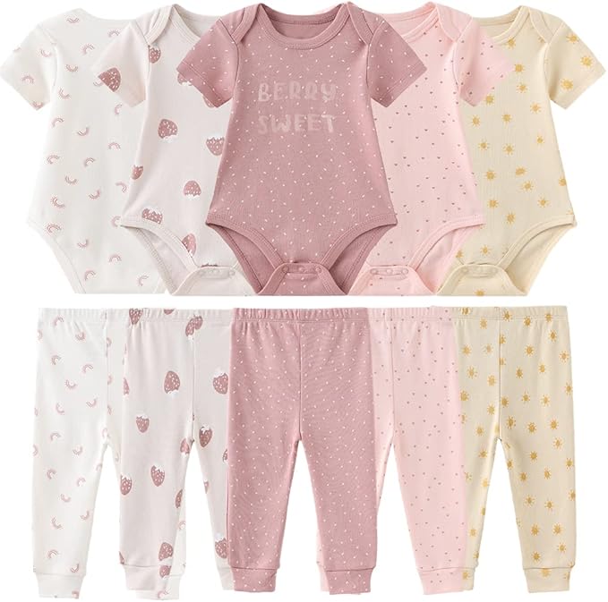 Kiddiezoom Unisex Baby Layette Essentials Giftset Clothing Set 19-Piece For Newborn Baby-CubbioJoy