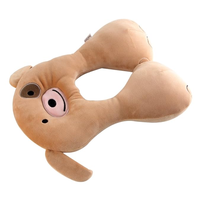 KAKIBLIN Baby Neck Pillow, Upgraded Baby Support Pillow,Head Pillows for Carseat, Newborn Neck Support for Car Seat,Pushchair,Travel(Brown)-CubbioJoy