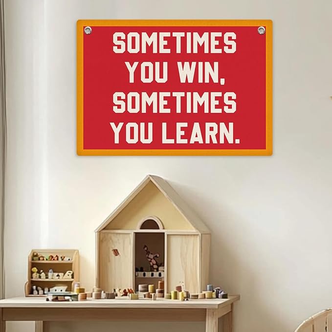 Inspirational Banner, Motivational Wall Decor, Positive Affirmations Wall Hanging, Vintage Banner Flag, Wall Flag Home Living Room Classroom Office Decor, Banner for Room-CubbioJoy