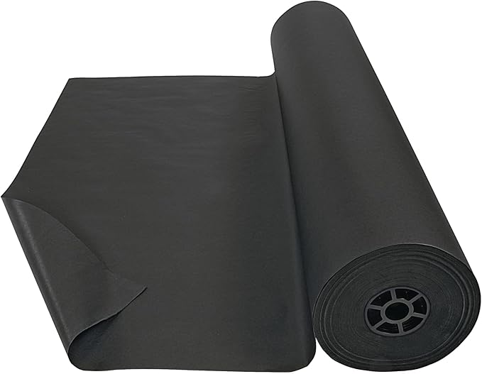 Colorations Dual Surface Paper Roll Classroom Supplies for Arts and Crafts Black (36" x 1000') (Item # DSBK)-CubbioJoy