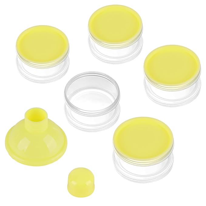 Accmor Formula Dispenser On The Go, 5 Compartments Stackable Formula Container for Travel, Baby Milk Powder Kids Snack Container, BPA Free-CubbioJoy