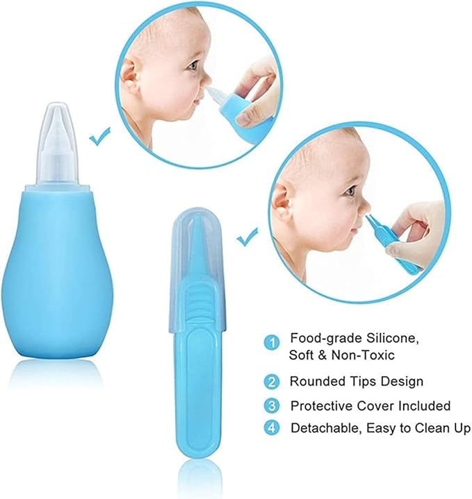 Baby Grooming Kit, Infant Safety Care Set with Hair Brush Comb Nail Clipper Nasal Aspirator,Baby Essentials Kit for Newborn Girls Boys-CubbioJoy