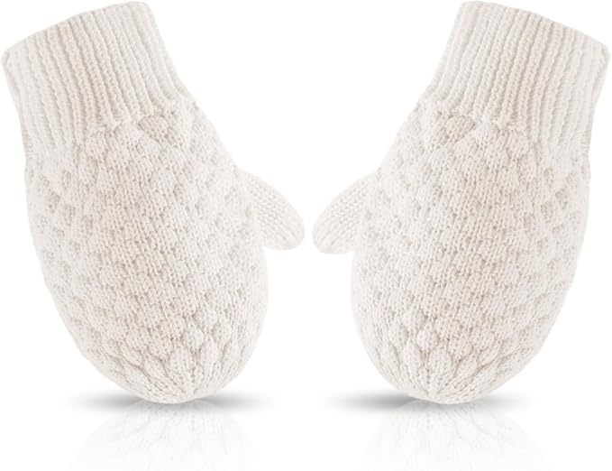 Baby Knit Mittens Toddler Boys Girls Gloves Winter Infant Newborn No Scratch Mitten 0-3 Years-CubbioJoy