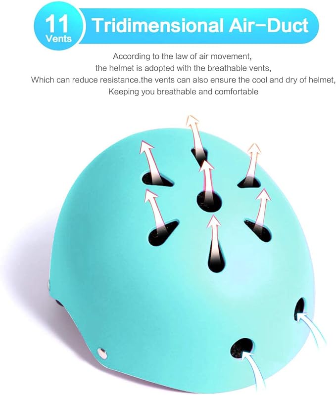 Adjustable Helmet for Ages 3-16 Kids Toddler Boys Girls Youth,Protective Gear with Elbow Knee Wrist Pads for Multi-Sports Skateboarding Bike Riding Scooter Inline skatings Longboard Roller Skate-CubbioJoy