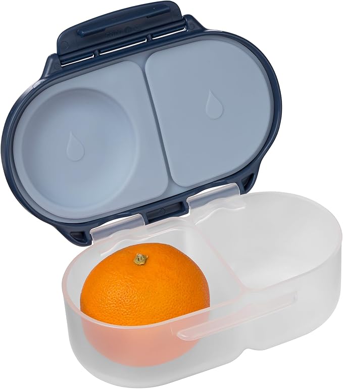 b.box Snack Containers for Kids, Toddler Snack Box Container, Reusable Small Bento Box for Lunch, School & Travel, Leak Proof, BPA free, Dishwasher Safe, Ages 4 months+ (Midnight, 12oz)-CubbioJoy