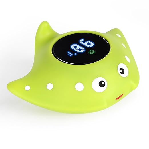 Baby Bath Water Thermometer - Floating Safety Toy for Bathtub With Temperature Warning - Room Thermometer for Infants, Toddlers, Girls, Boys, Newborn Kids-CubbioJoy