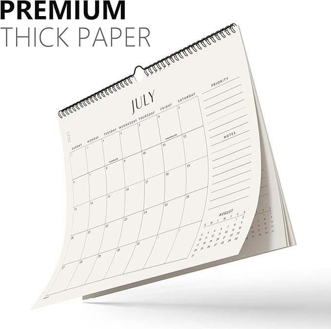 Jotsome Wall Calendar 2025-2026, Academic Monthly Wall Calendar From July 2025 to December 2026 14.2x11.2 inch for Home and Office, Easy Planning-CubbioJoy