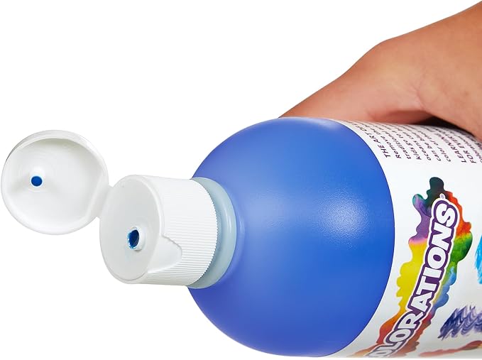 Colorations - SWT16 Simply Washable Tempera Paints, 16 fl oz, Set of 11 Colors, Non Toxic, Vibrant, Bold, Kids Paint, Craft, Hobby, Arts & Crafts, Fun, Art Supplies-CubbioJoy