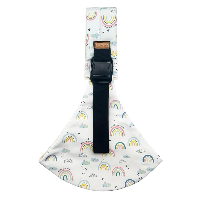 Baby Sling Carrier,Baby Sling,Toddler Carrier,Adjustable and Non-Slip Hip Seat Carriers Carrying 10-30 lbs(Rainbow)-CubbioJoy