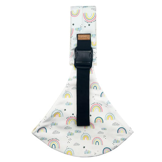 Baby Sling Carrier,Baby Sling,Toddler Carrier,Adjustable and Non-Slip Hip Seat Carriers Carrying 10-30 lbs(Rainbow)-CubbioJoy