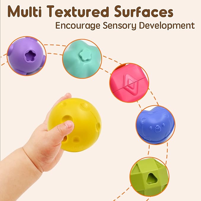 AiTuiTui Multifunction Baby Sensory Activity Cube Toys for 12 18 Months, Shape Sorter Early Learning Educational Interactive Toys for Toddlers 1 2 Year Old Boy Girl, 1st Birthday Gifts-CubbioJoy