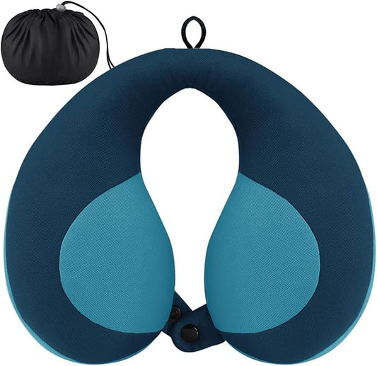 INFANZIA Chin Supporting Travel Neck Pillow, Comfortably Supports and Helps Support Head and Neck - Gifts for Toddler/Child/Kids, Blue-CubbioJoy