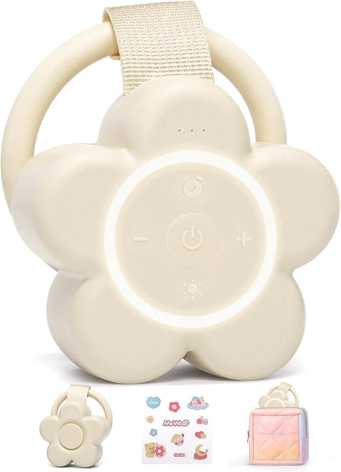 2025 Mom's Choice Awards | Portable White Noise Sound Machine Baby | 25 Soothing Sounds | Rechargeable Travel Sound Machine Baby with Night Light | Newborn Essentials | Nursery, Home, Sleep Aid-CubbioJoy