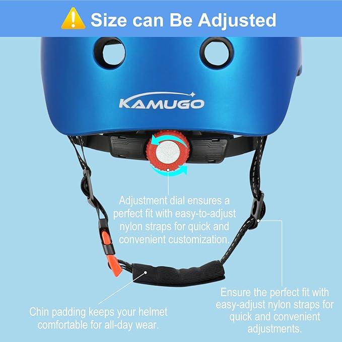 KAMUGO Toddler Helmet Kids Bike Helmet for Girls Boys Ages 2-8 Years,Toddler Bicycle Helmet Suitable for Skateboard Scooter Roller Skating Inline Roller Skating-CubbioJoy