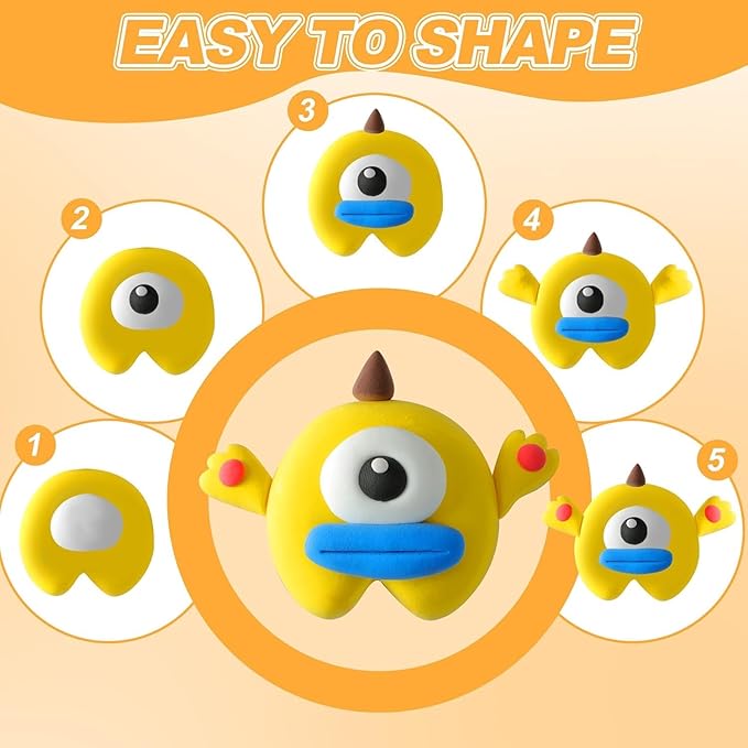 Air Dry Clay Kit,56 Colors Modeling Magic Clay for Kids,DIY Classroom Bulk Starter Sculpting Kit, Soft & Ultra Light, Art and Crafts Party Favors for Boys Girls Kids 3-12-CubbioJoy