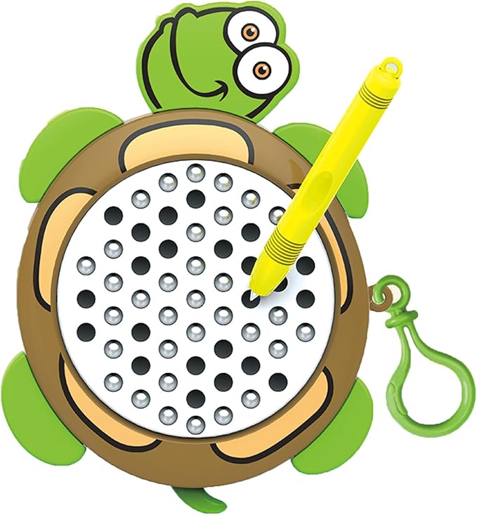 1PCSTurtle Magnetic Drawing Board for Kids & Toddlers with Beads and Magnet Stylus Pen - Magnetic Travel Toy for Airplane & Car Ride Activities for Kids-CubbioJoy