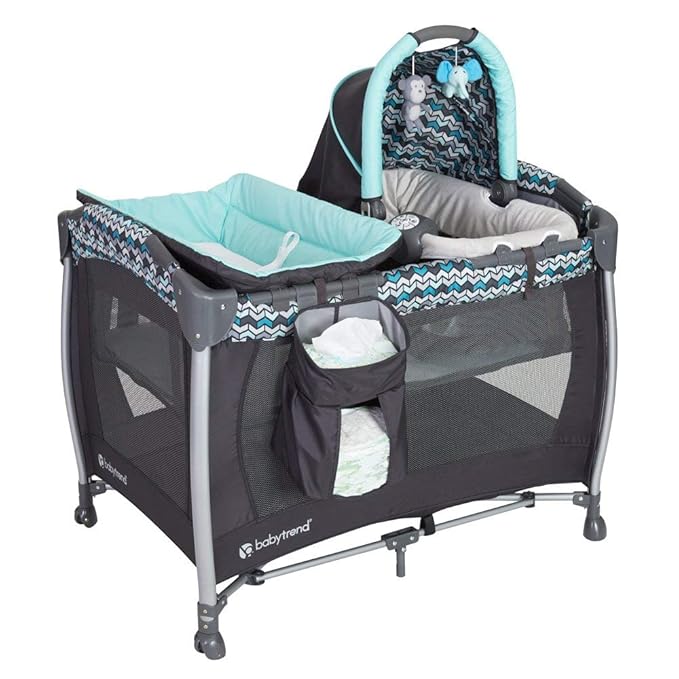 Baby Trend Resort Elite Nursery Center® Playard, Laguna-CubbioJoy