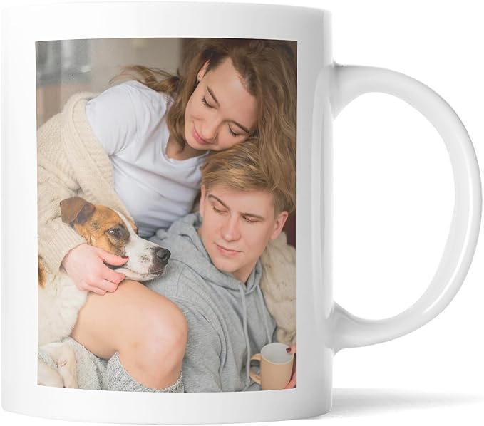 Custom Mug Upload Your Picture Personalized Coffee Mug with Photo Text Name Customized Cup Unique Ideas Gifts for Men Women Mom Dad Girlfriend Halloween Christmas Thanksgiving-CubbioJoy