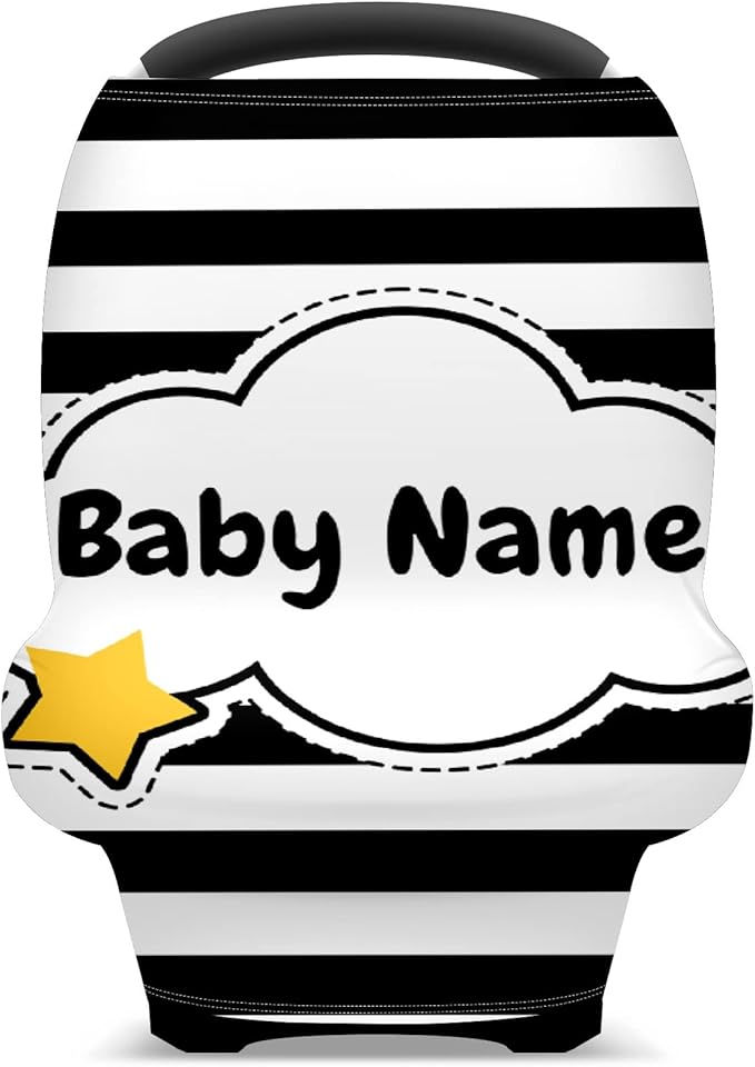 Baby Car Seat Stroller Cover Nursing Cover New Mom Breastfeeding Scarf Soft Stretchy Infant Carrier Cover Car Canopy Coverage-CubbioJoy