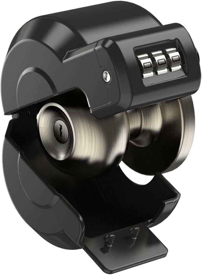 Door Knob Lockout Device Cover to Disable Doorknob/Faucet/Water Valve Hose Lock Door Handle Temporary Lock for Bedroom Door from Outside-CubbioJoy