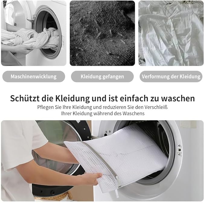 3Pack Large Honeycomb Lingerie Bags with Hanging Loop by MDSXO for Washing Delicates 16 * 20 inch-CubbioJoy