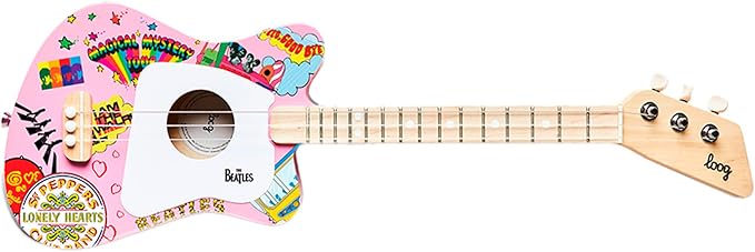 Beatles + Loog Mini Acoustic Guitar for Kids Toddler Children Ages 3+-CubbioJoy