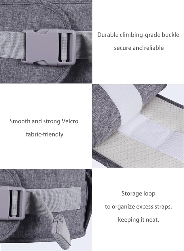 Baby Hip Seat Carrier Baby Waist Stool for Child Infant Toddler with Adjustable Strap Buckle Pocket Soft Inner Huge Storage (Green)-CubbioJoy