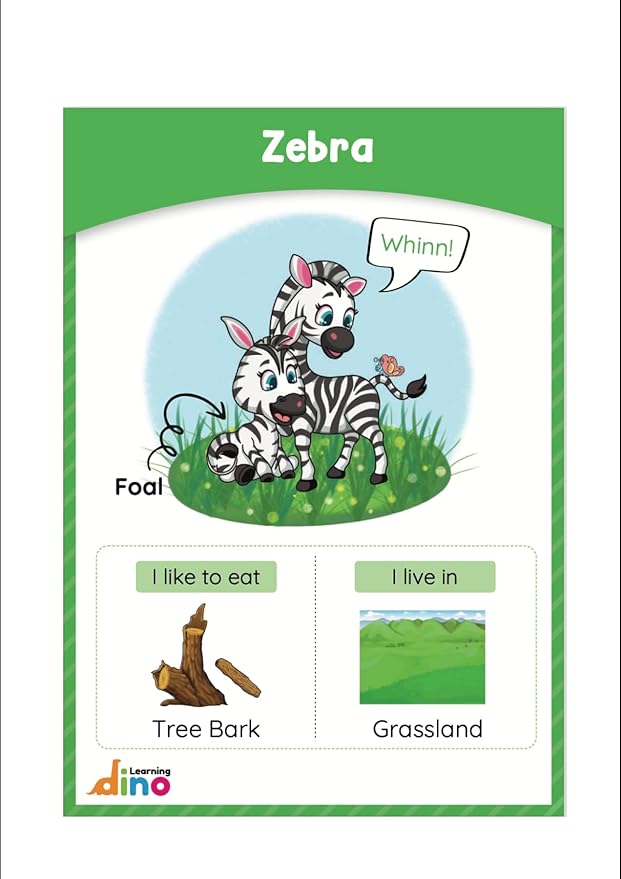 Animals and Their Babies Flashcards | Animal Sound | Animal Habitat Flashcards for Toddlers and Kids - 40 Animals - Non Tearable and Water Resistant | Reusable-CubbioJoy