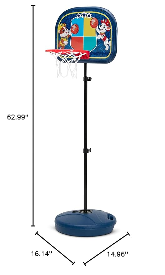 Delta Children PAW Patrol Basketball Hoop Set for Kids, Blue-CubbioJoy