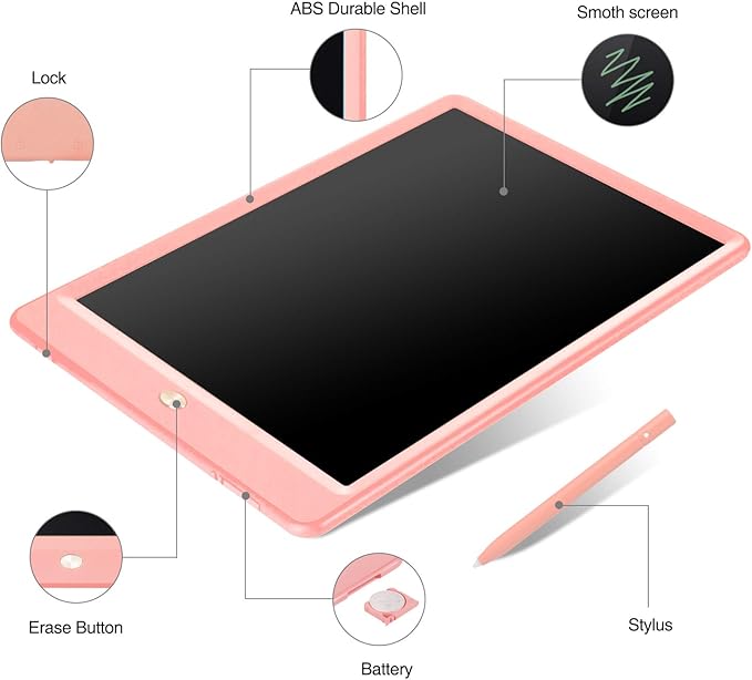 2 Pack LCD Writing Tablet for Kids Doodle Board 10 Inch, Electronic Drawing Tablet Drawing Pads, LEYAOYAO Drawing Board Learning Educational Toddler Toy - Gift for 3-6 Years Old Boys Girls-CubbioJoy
