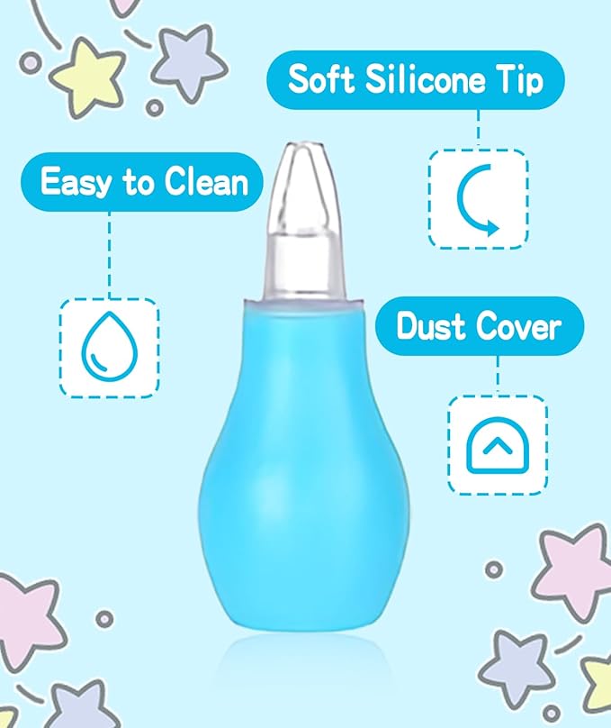 Baby Grooming and Healthcare Kit, Portable Baby Safety Care Set with Hair Brush Comb Nail Clipper Nasal Aspirator for Nursery Newborn Infant Girl Boy (31 in 1, Blue)-CubbioJoy