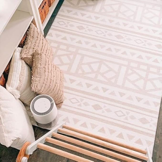 Cushmat Stylish Reversible Foam Play Mat (Large, Crystals - Black Grey) - Soft, Waterproof, Durable Play mat for Infants, Babies, Toddler, Kids & Grownup - 6.5ft x 4.5ft-CubbioJoy