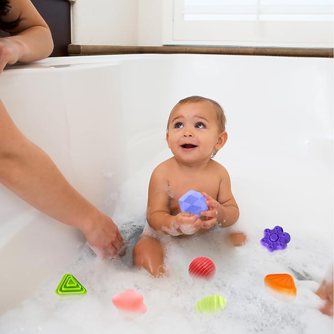 Baby Sensory Activity Toys for 1 Year Old Boy Girl Gifts, Sensory Shape Sorter Cube with Soft Textured Balls for 6 12 18 Months Infants Motor Skills Early Development, Toddlers 1 2 Birthday Gift-CubbioJoy