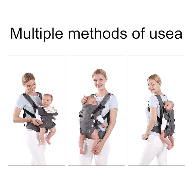 Baby Carriers Newborn to Toddler,Baby Carrier Wrap,Cozy Baby Holder Carrier Lightweight,Adjustable Baby Sling Support Carriers for Infant 7-45lbs Girl and Boy -All Positions,Shower Gift -Grey-CubbioJoy