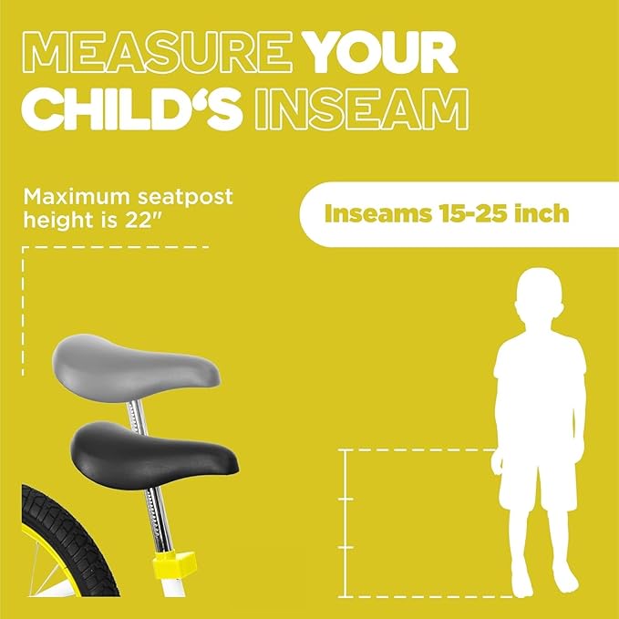 Balance Bike: for Big Kids Aged 4, 5, 6, 7, 8 and 9 Years Old - No Pedal Sport Training Bicycle | 16inch Wheel-CubbioJoy