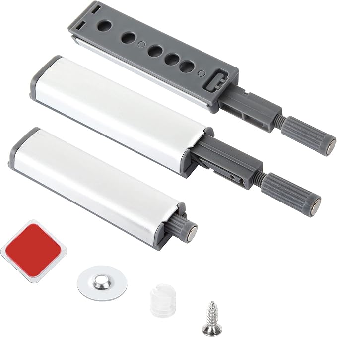 20Pack Push to Open Door Catch, Heavy Duty Touch Latch, Magnetic Push Latches Kitchen Door Push Release Latch for Cabinet for Kitchen Closet Door Closing & Drawer Closure Pop Out-CubbioJoy