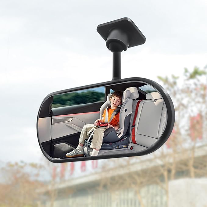 Car Rearview Mirror Rear View Mirrors for Baby 360 Adjustable Automotive Interior Mirrors Cars Mirror Rear Facing Kids Observing (Adhesive Base)-CubbioJoy