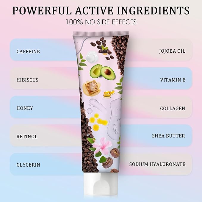 B Flat Belly Firming Cream - Moisturizing, Lifting, Firming for Stomach, Thighs and Butt, Body Lotion gift for Women and Men, 125 ML +5 ML-CubbioJoy