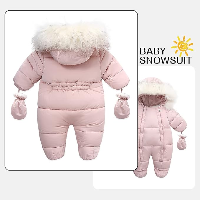 Baby Girl Winter Snowsuit Toddler Jacket Clothes For Boy Infant Jumpsuit Hoodied-CubbioJoy