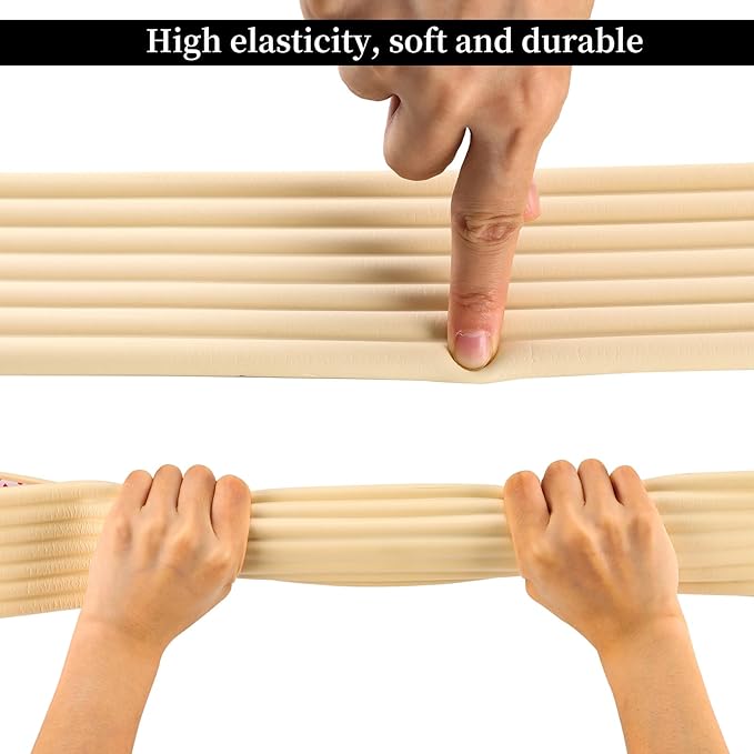 Corner Protector for Baby, Widen Edge Protector with Adhesive Backing, Baby Proofing Edge Corner Protectors Self Adhesive Furniture Corner Guard Bumper for Table, Desk, Fireplace (White, 16.4ft)-CubbioJoy