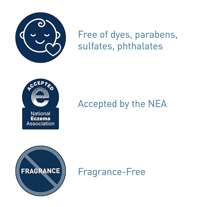 CeraVe Baby Wash & Shampoo, 2-in-1 Tear-Free for Skin Hair Fragrance, Paraben, Dye, Phthalates Sulfate Free Bath, Soap with Vitamin E 16 Ounce-CubbioJoy