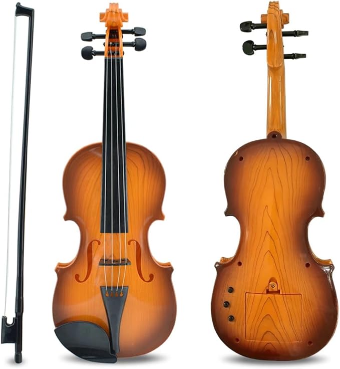 16 Inch Violin Toy for Kids, 4 Strings Violin Toys Musical Instruments for Children,Multifunctional Portable Electronic Instrument-CubbioJoy