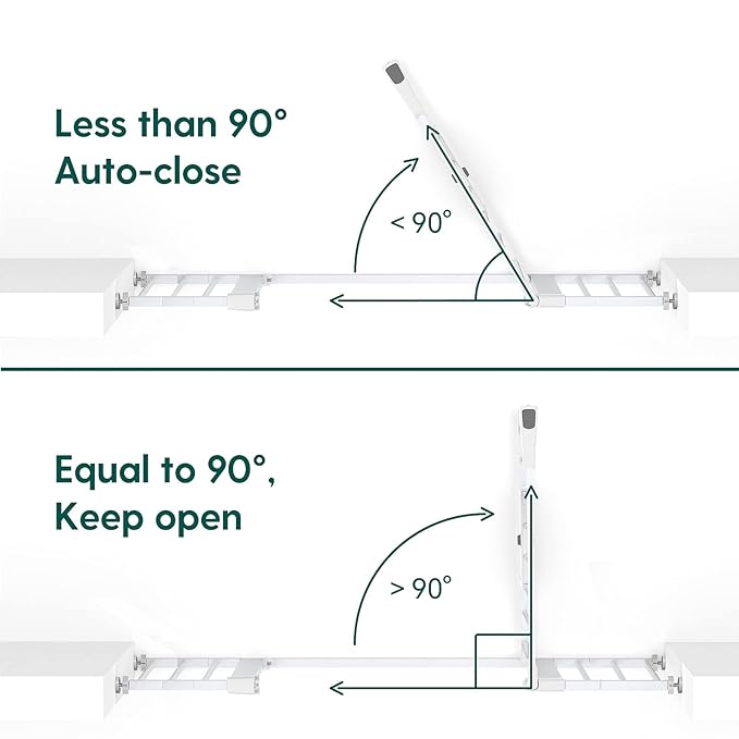 BABELIO 36" Tall Baby Gate, 29-48" Auto Close Pressure Mounted Dog Gate for Stairs, Doorways & Hallway, Protector Basics Easy Walk Thru Pet Gate, Metal Child Gate with 2*Y Spindle Rods, White-CubbioJoy