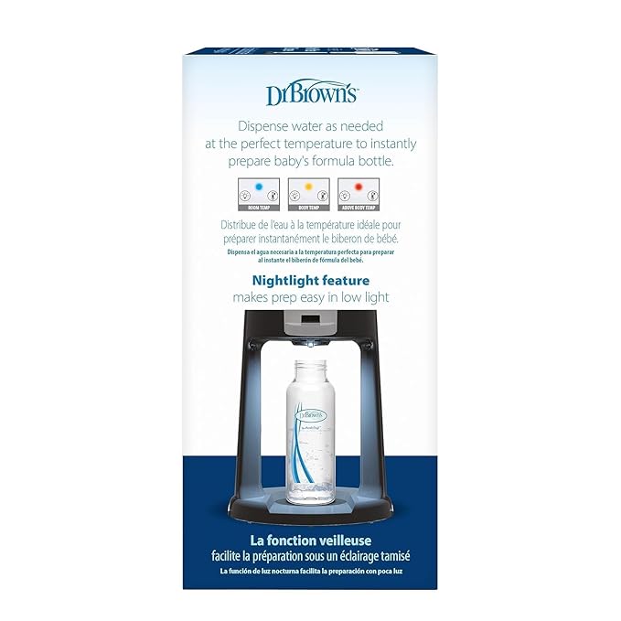 Dr. Brown's Insta-Prep Warm Water Dispenser with Baby Formula Dispenser, Gray-CubbioJoy