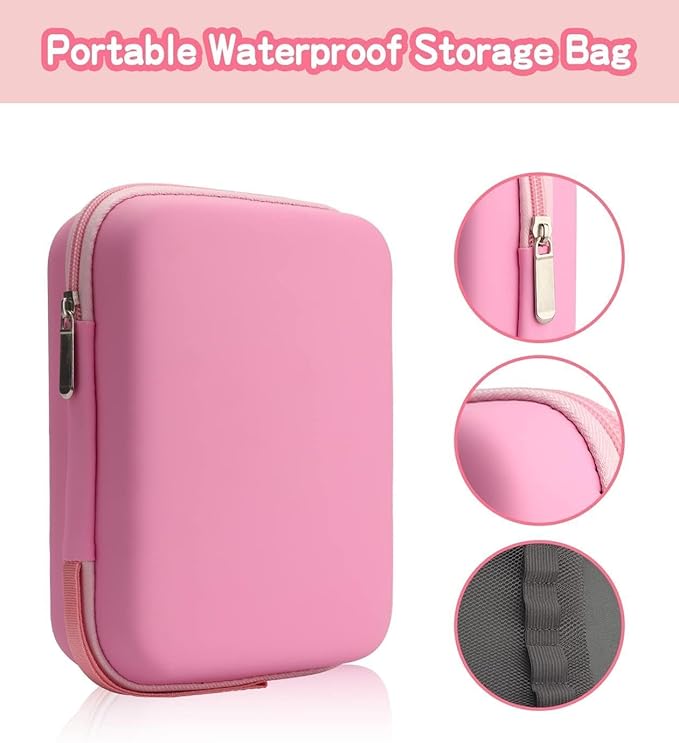 Baby Grooming and Healthcare Kit, Portable Baby Safety Care Set with Hair Brush Comb Nail Clipper Nasal Aspirator for Nursery Newborn Infant Girl Boy (32 in 1, Pink)-CubbioJoy