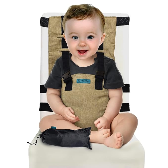 Baby Portable High Chair for Travel | Essential Travel Highchair | Baby Chair Harness-CubbioJoy